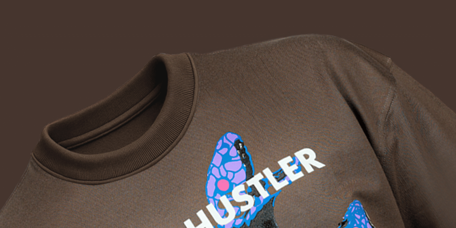 Urban Hustler text printed above snake artwork